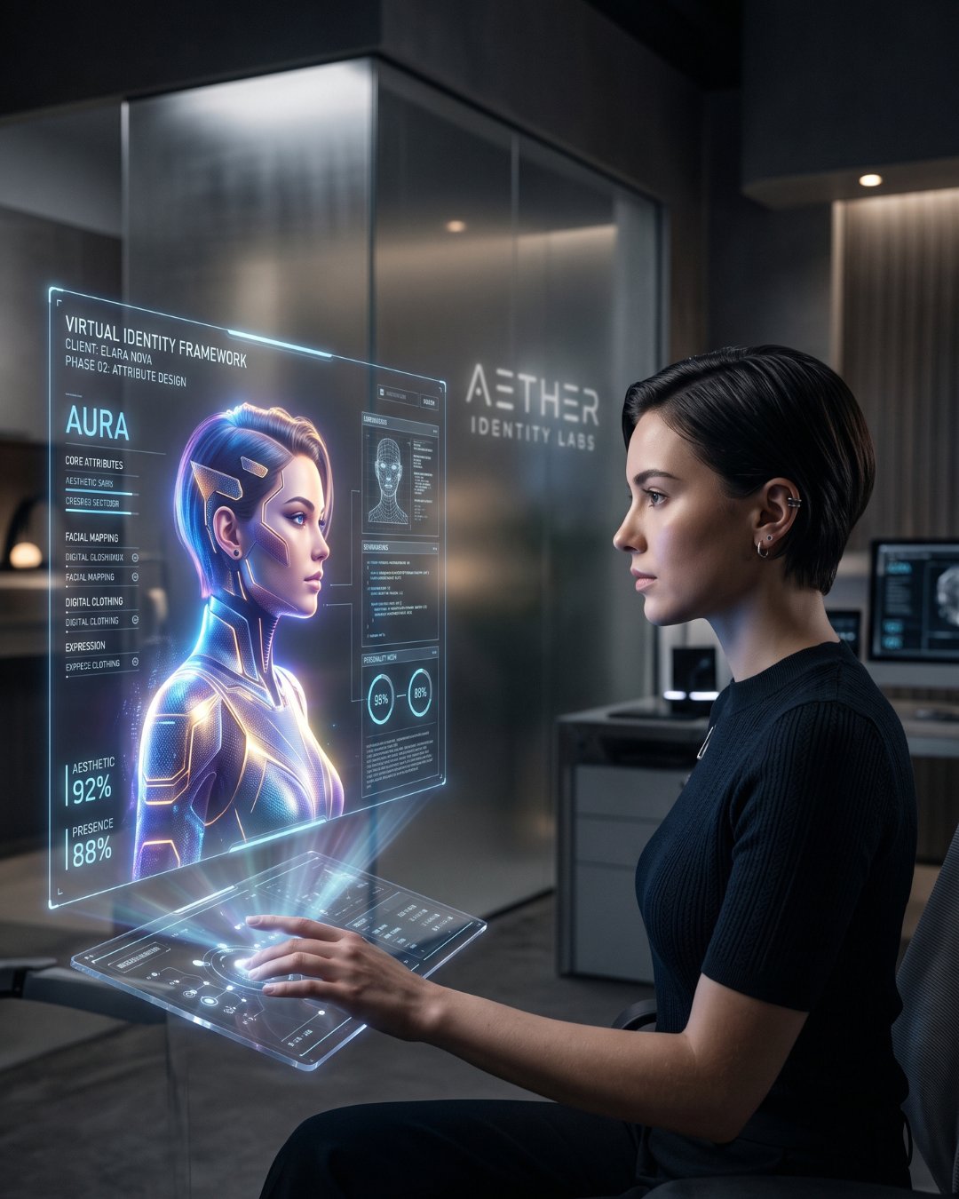 Entwicklung einer virtuellen Identität bei AETHER_GRID